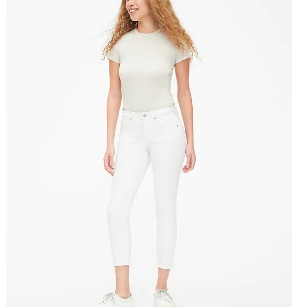 NWT Gap Mid Rise Curvy Skinny Ankle Jeans 25 c292